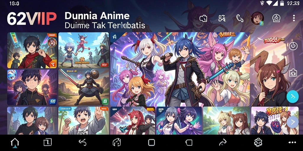 Tampilan gameplay 62VIP yang menakjubkan dan penuh warna.