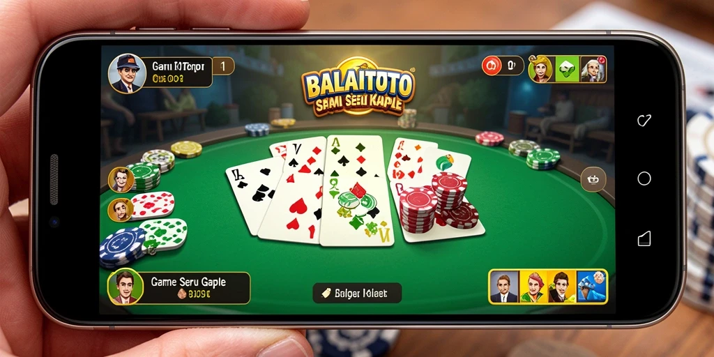 Tampilan menarik dari gameplay Gaple di BALAITOTO.