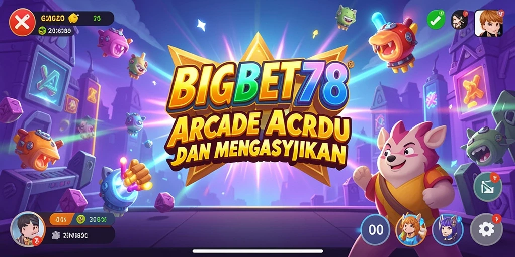 Tangkapan layar utama dari BIGBET78 menunjukkan aksi seru dalam permainan Arcade.