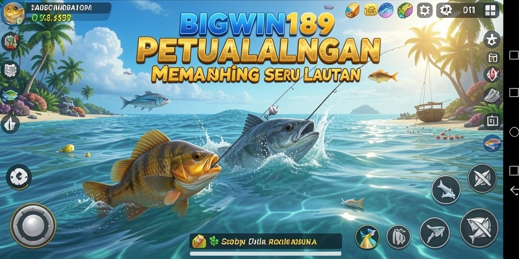 Tangkapan ikan besar di permainan Fishing BIGWIN189.