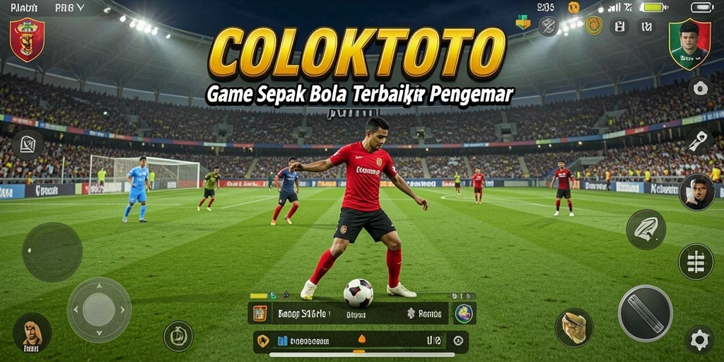 Tampilan utama gameplay COLOKTOTO dengan pertandingan sepak bola yang mendebarkan.