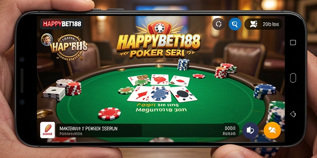 Tampilan gameplay poker yang seru di HAPPYBET188.