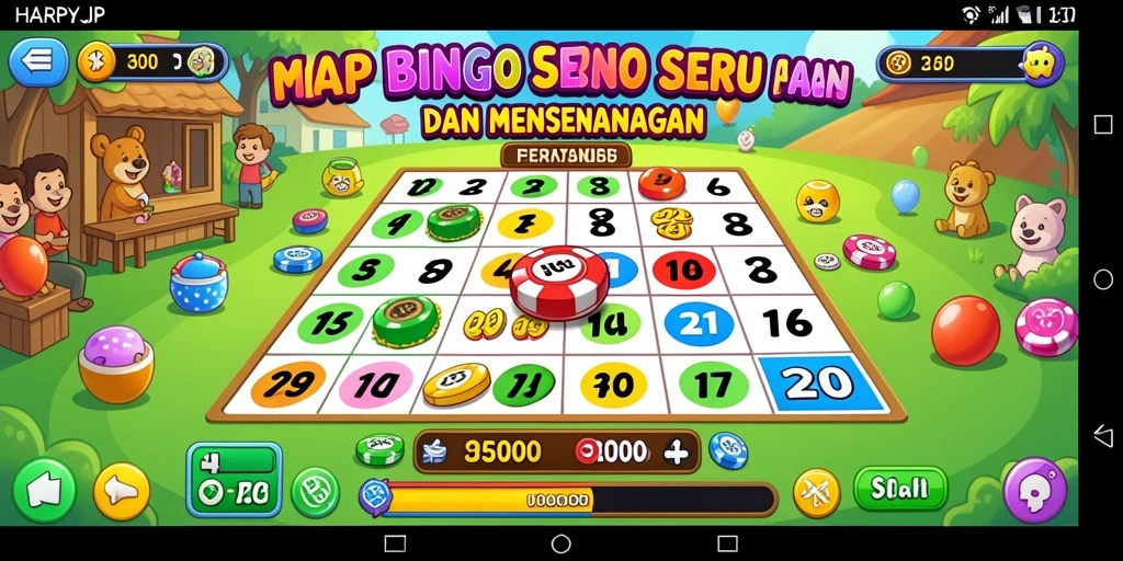 Screenshot utama HARAPJP menampilkan gameplay Bingo yang seru dan menegangkan.