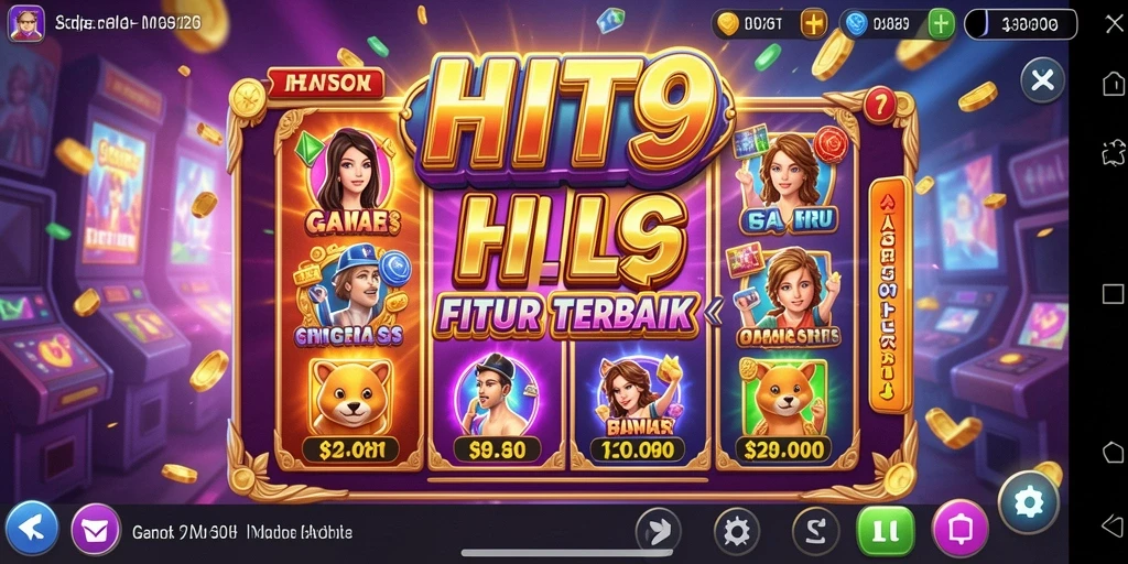 Tampilan antarmuka permainan slot HIT9 yang menarik dan interaktif.