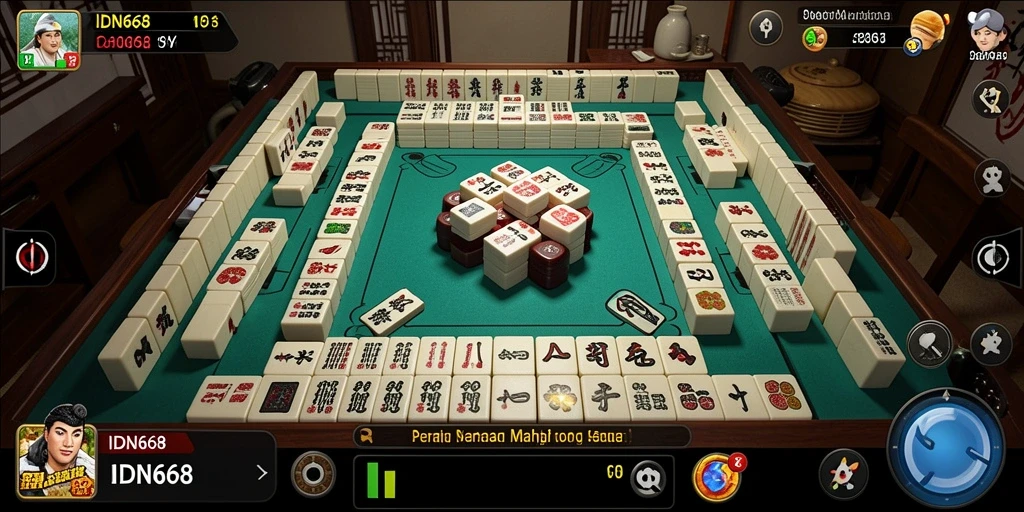 Tampilan gameplay menarik dari game Mahjong IDN668.