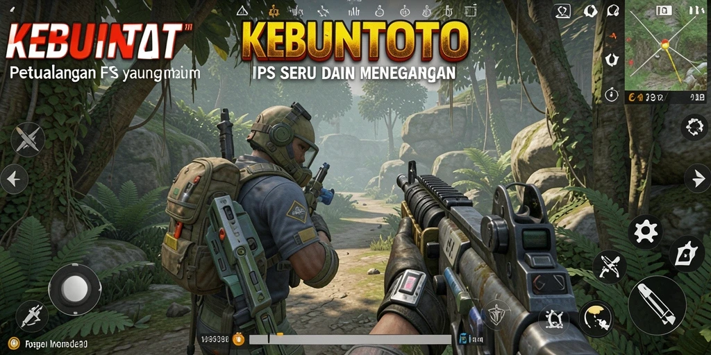 Screenshot gameplay KEBUNTOTO dengan aksi menegangkan.