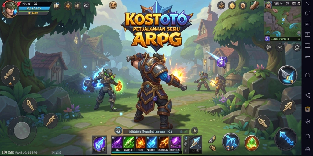 Gameplay epik dengan aksi seru dalam KOSTOTO.