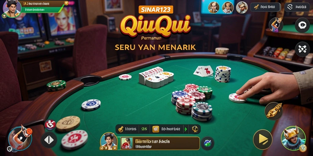 Screenshot gameplay SINAR123 dengan aksi QiuQiu yang mendebarkan.
