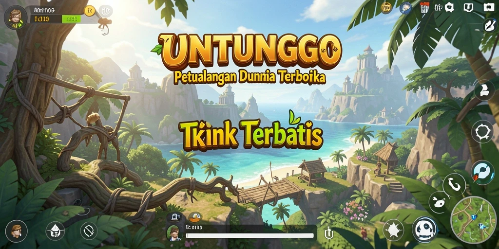 Tampilan menarik dari gameplay <strong>UNTUNGGO</strong> di dunia terbuka yang luas.