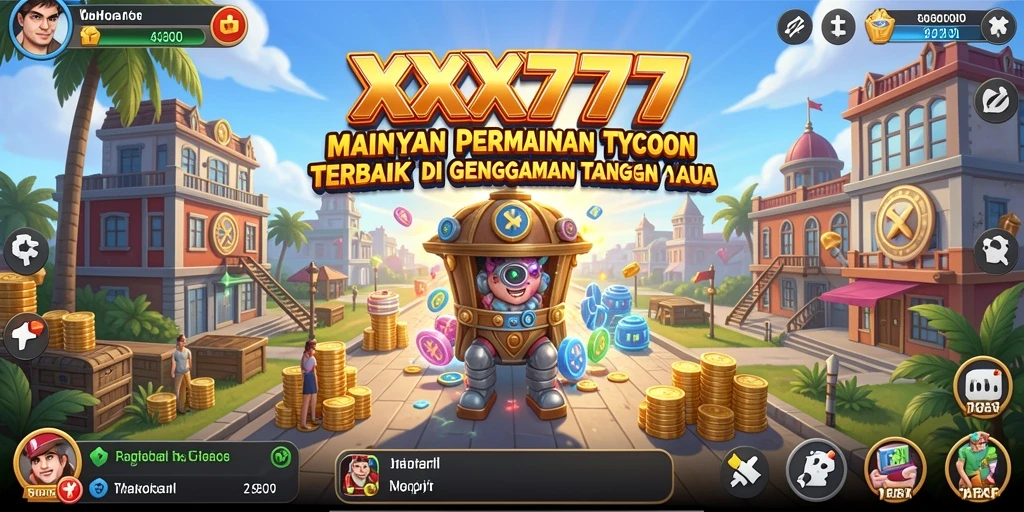 Screenshot utama menunjukkan pengalaman gameplay Tycoon yang seru.